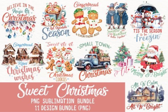 Download Sweet Christmas PNG Sublimation Bundle - Premium Resources